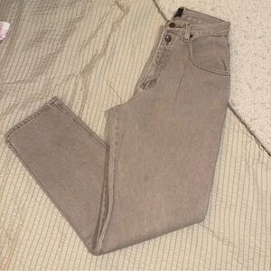 Vintage Tan High Rise LA Blues Tapered Jeans 26/27